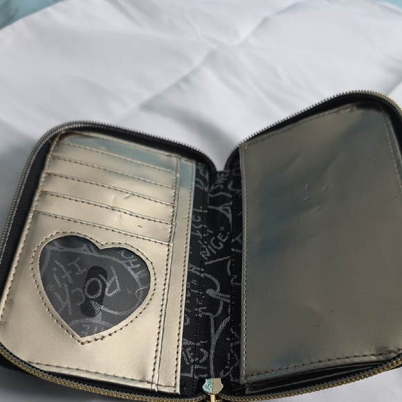 Betsey Johnson Black and White Polka Dot Wallet Set - Picture 4 of 12